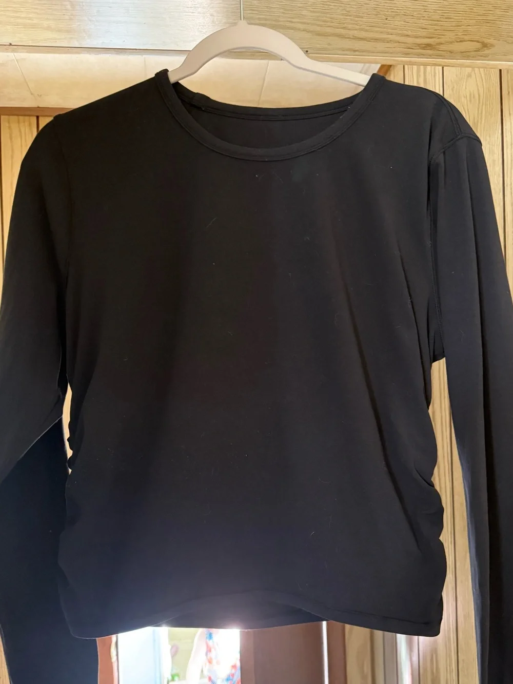 lululemon athletica Black Long Sleeve Crew Neck Top
